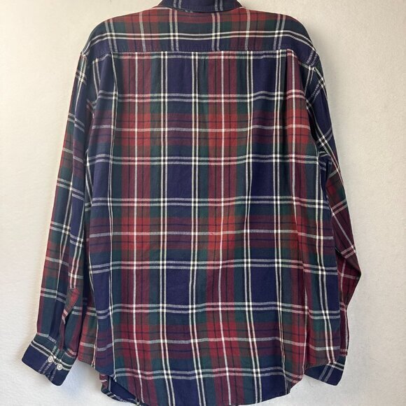 The Disney Store Mickey Mouse Embroidered Button Down Shirt Tartan Men's M  VTG - Picture 5 of 5